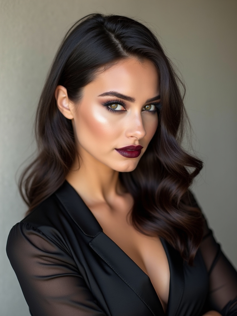 slick back styles by face