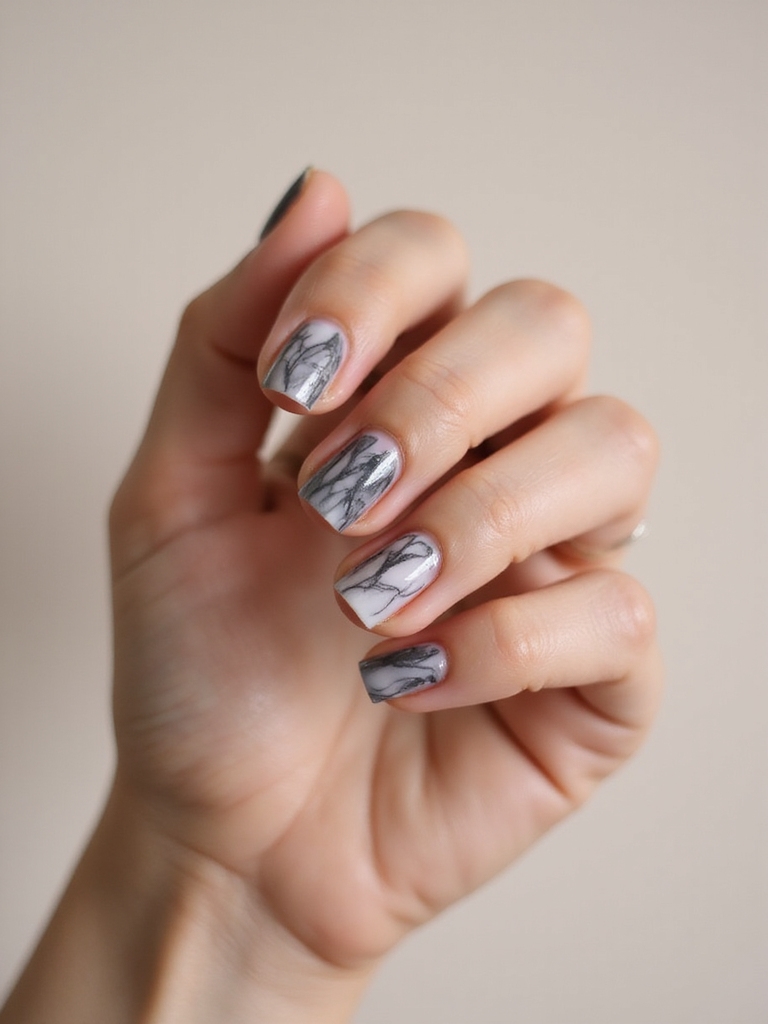 smoky marble ink veining