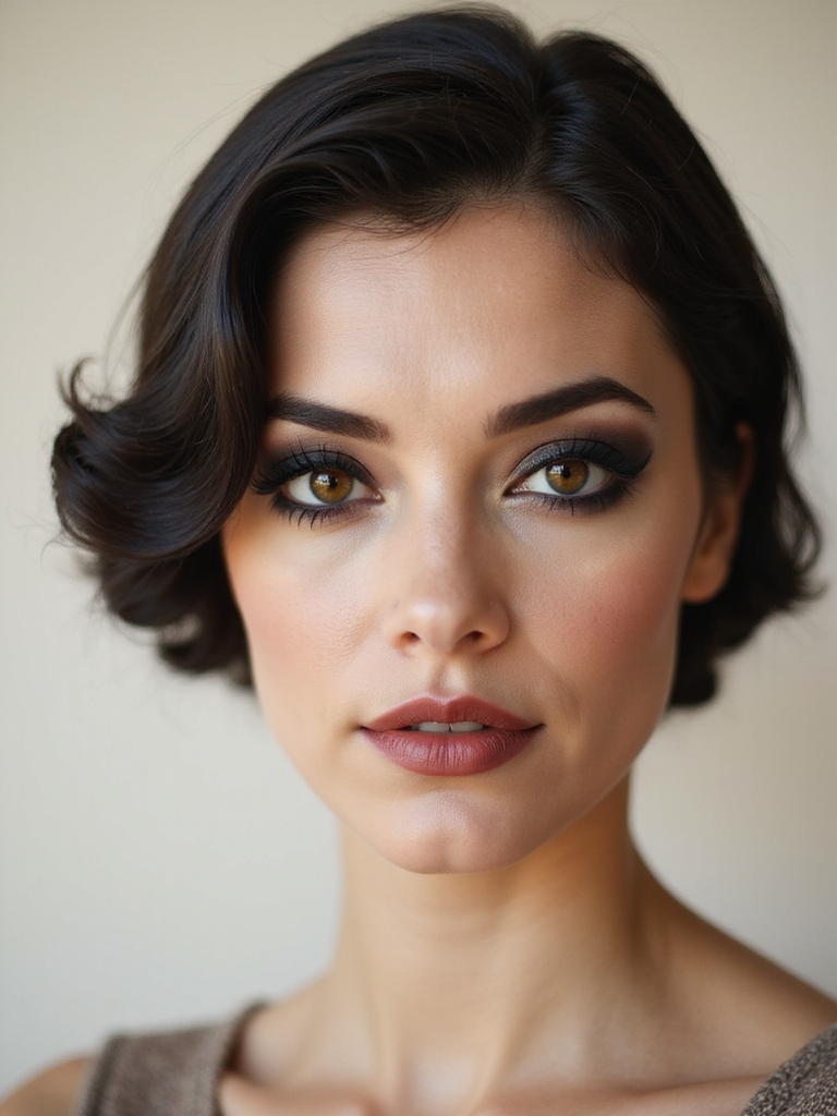 smudged inky kohl smoke eyes