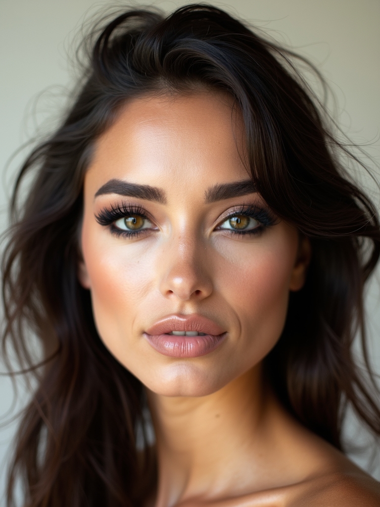 smudged kohl messy chic