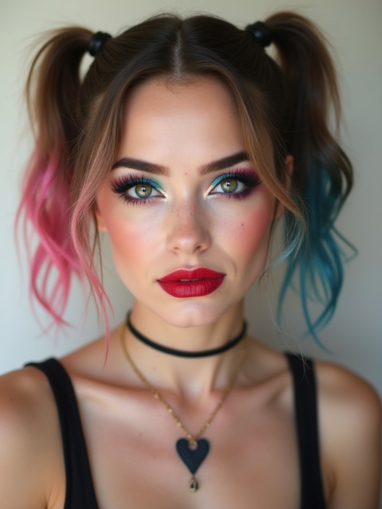 smudged kohl punk heart