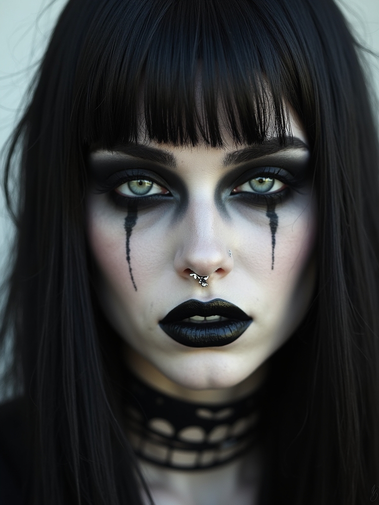 smudged moody kohl winged