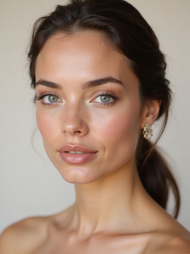 soft blotted rose kissed lips