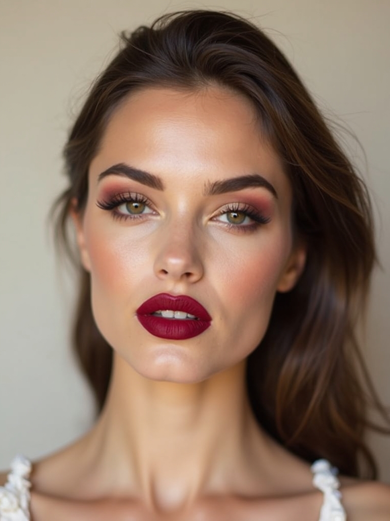 soft blurred overlined cupid s bow