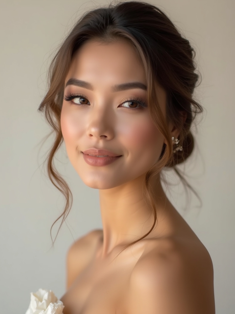 soft brown subtle winged liner