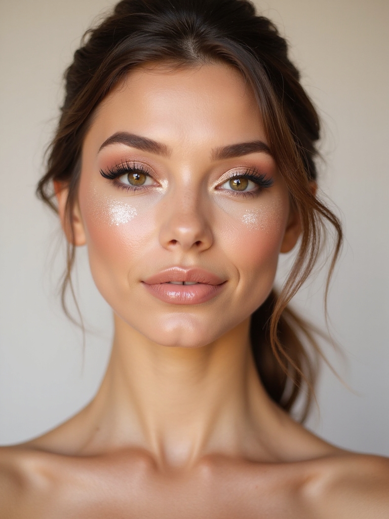 soft champagne glow highlight