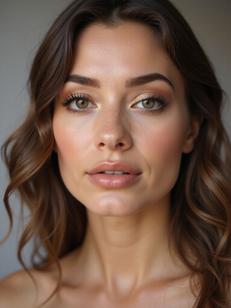 soft champagne halo glow