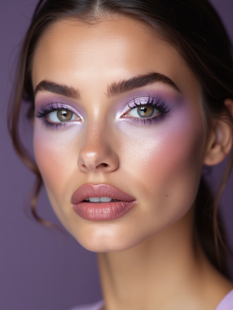 soft diffused lavender cloud eye