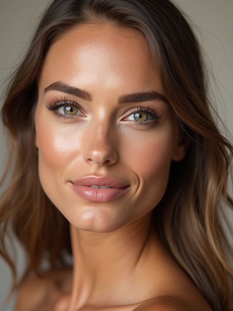 soft feathered taupe glow