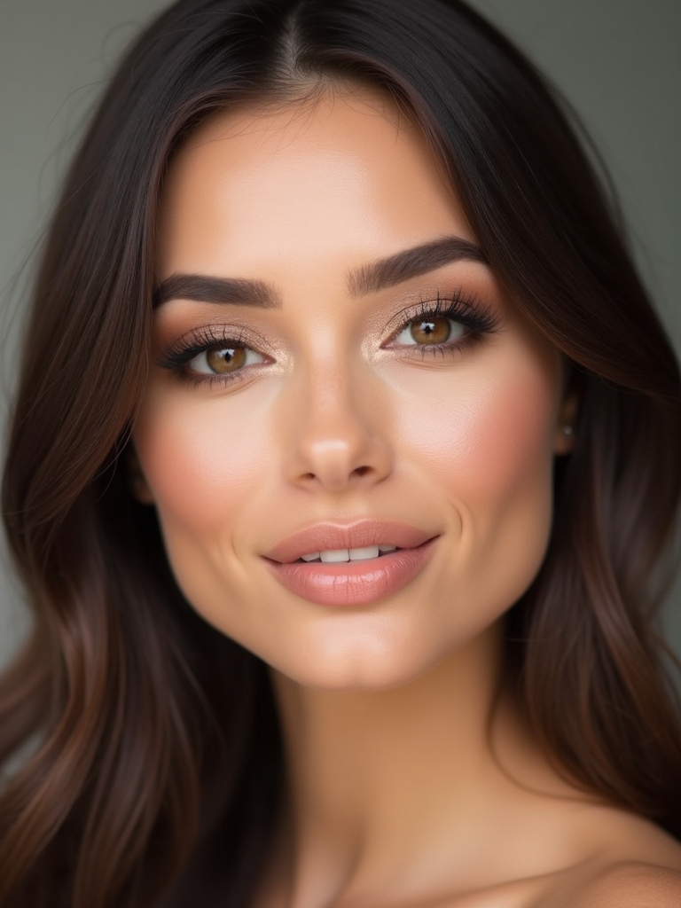 soft focused neutral smoky eye