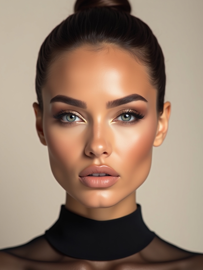 soft glowing neutral halo makeup