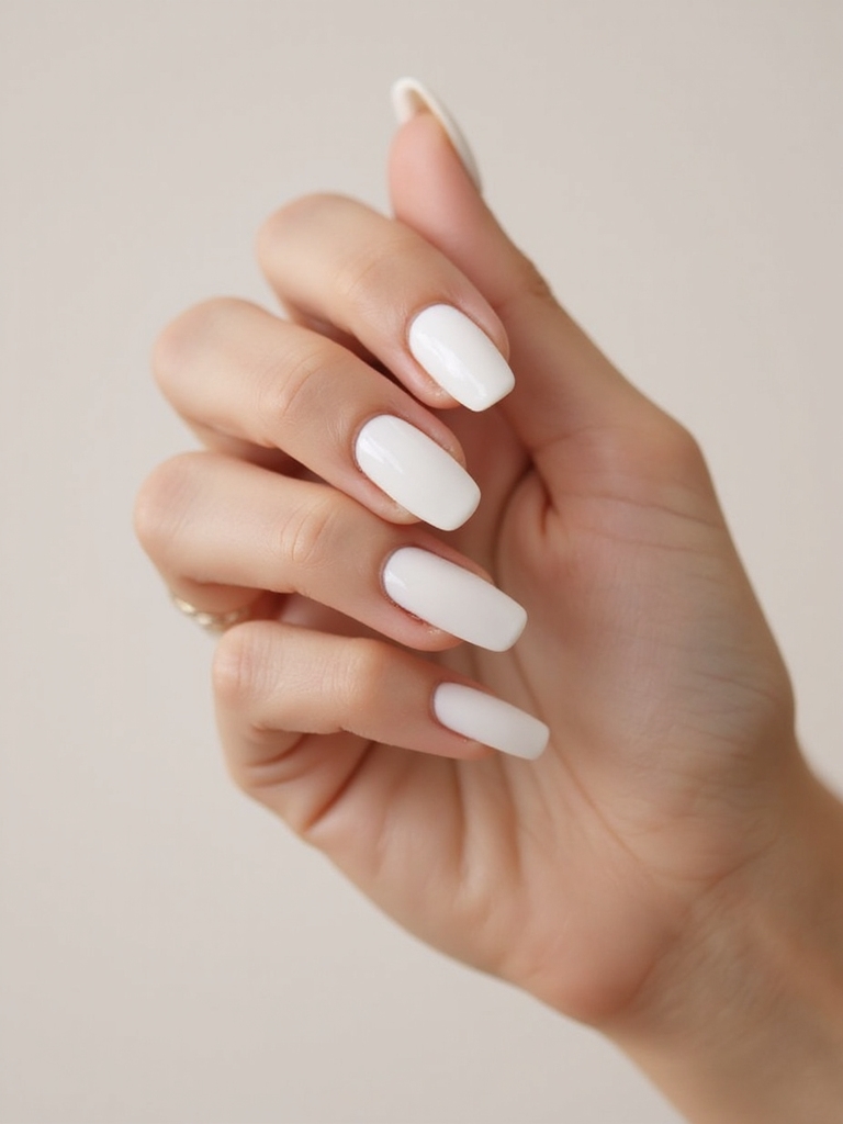 soft halo milk white nails