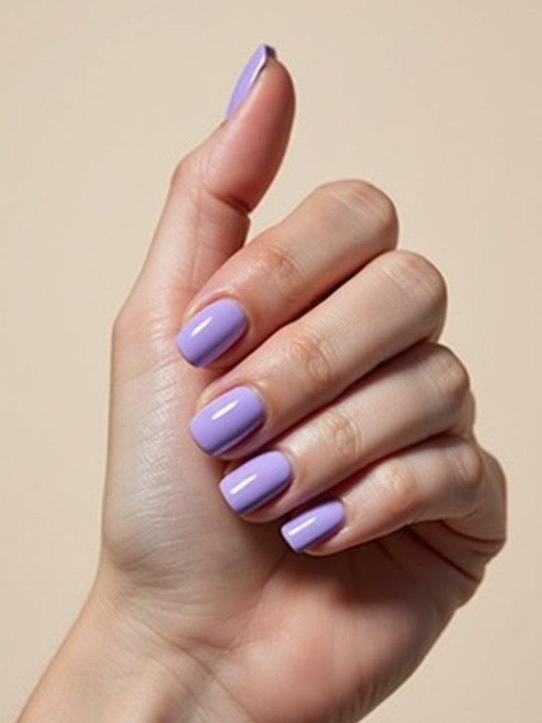 soft iridescent lavender ombr