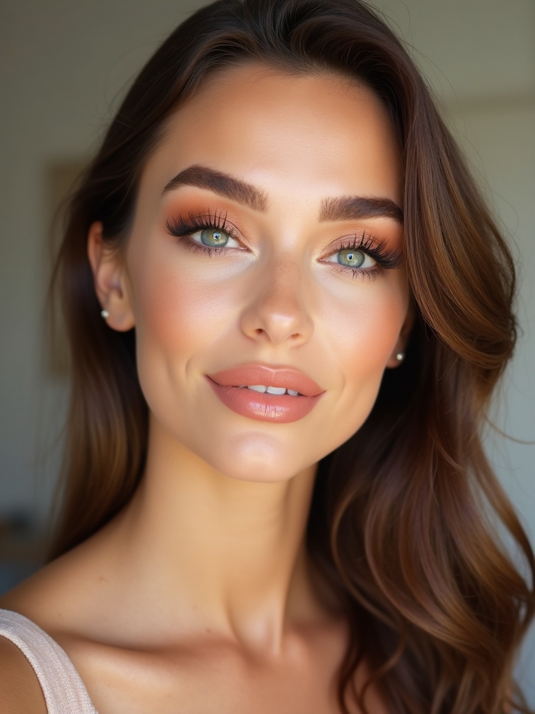 soft matte brown smoky eyes