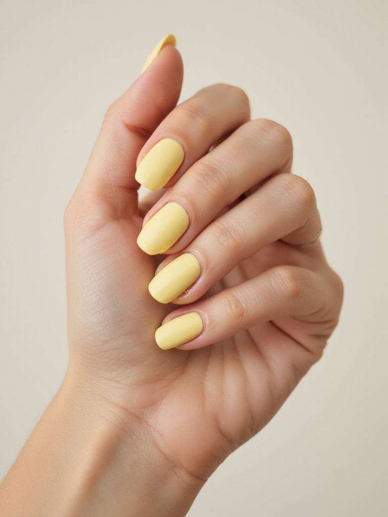 soft matte pastel almond nails