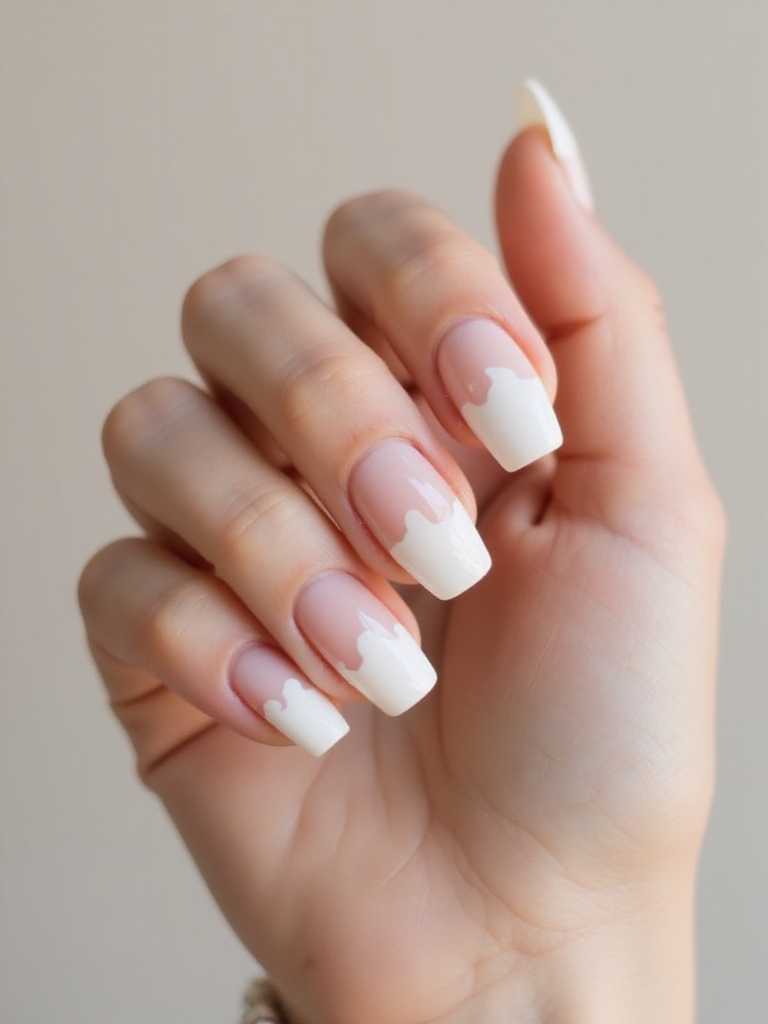 soft milky feathered tips