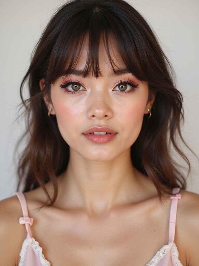 soft pastel bowed lashes