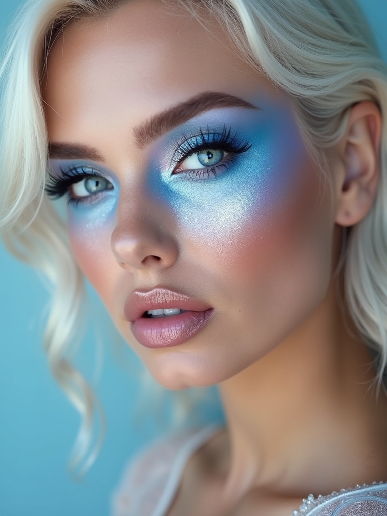 soft pastel periwinkle wash