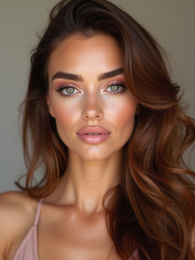 soft rose natural awake gaze