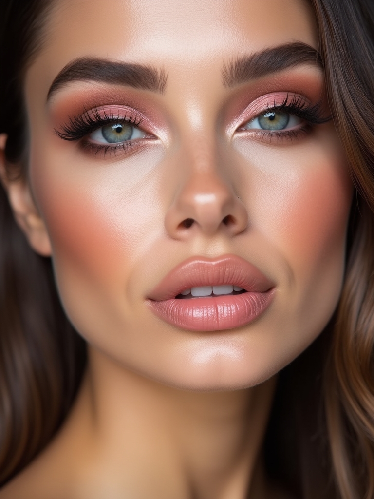 soft rose smoky contour
