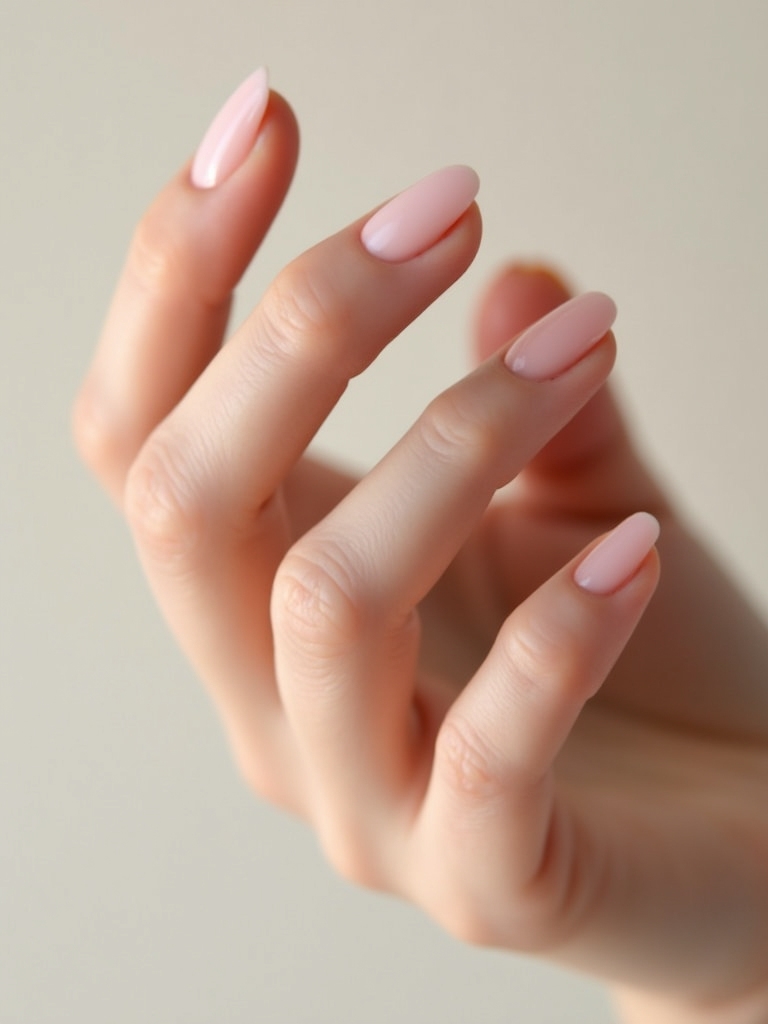 soft sheer milky pinks