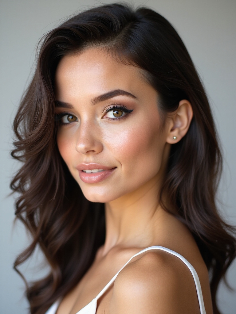 soft taupe smoky eyes