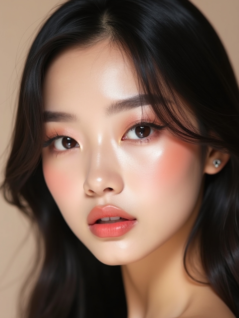 softly brushed straight brows