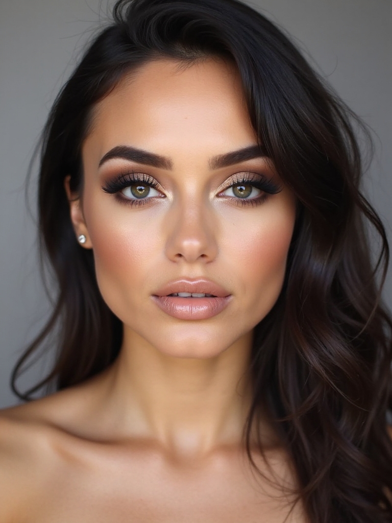softly smoked taupe eyes