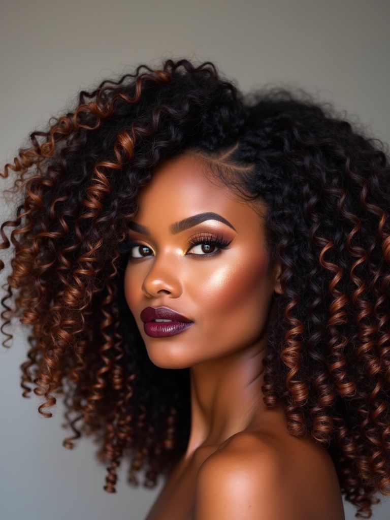 sophisticated luxurious finger coils