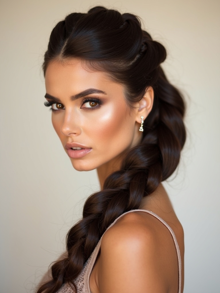 spiral braid ponytail tutorial