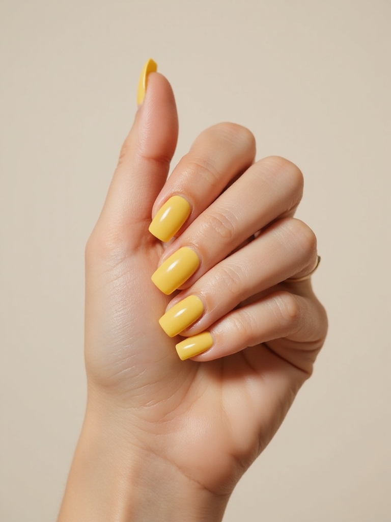 squoval butter jelly glossy manicure