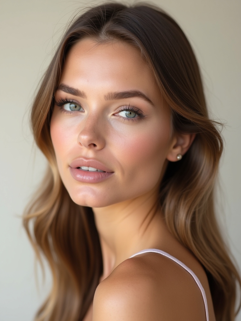 subtle cream lit cheekbones whisper