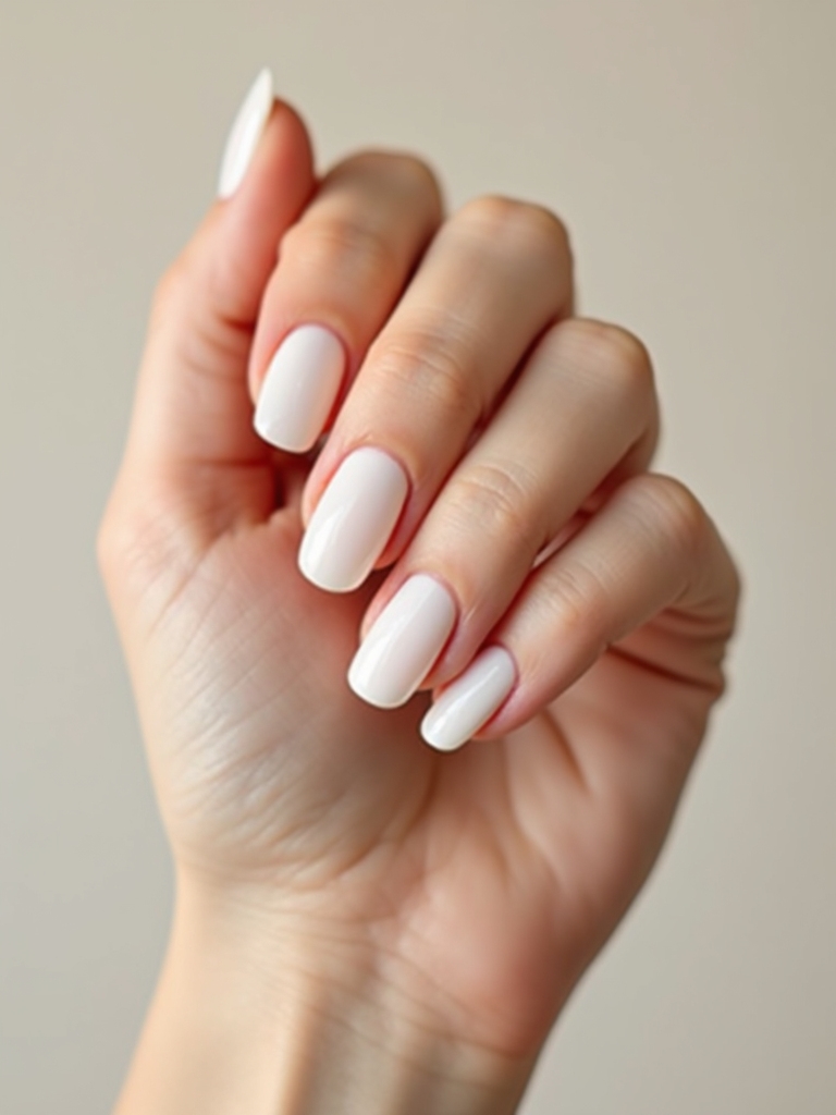 subtle creamy pearlescent vanilla sheen