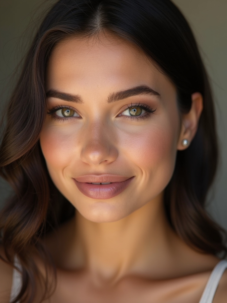 subtle overlined natural looking lips