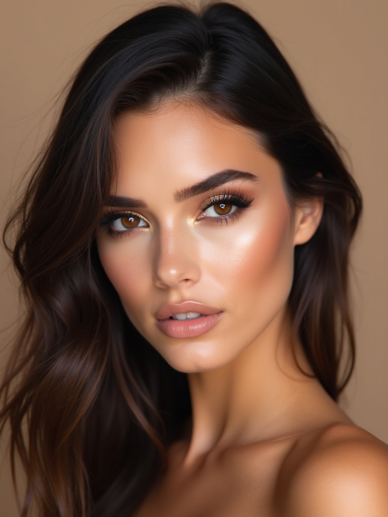subtle polished neutral glam