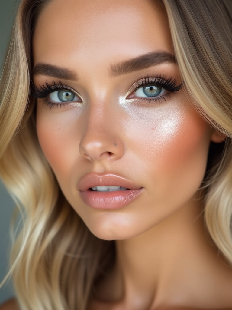 subtle satin tightlined lashline