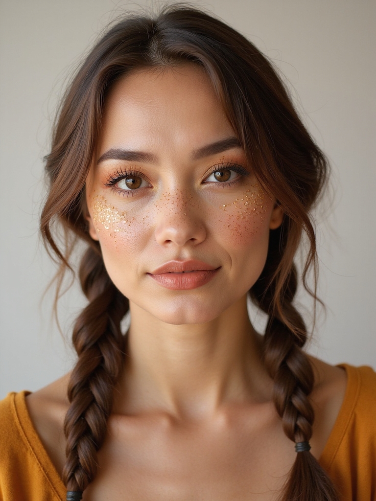 sun dusted rustic faux freckles