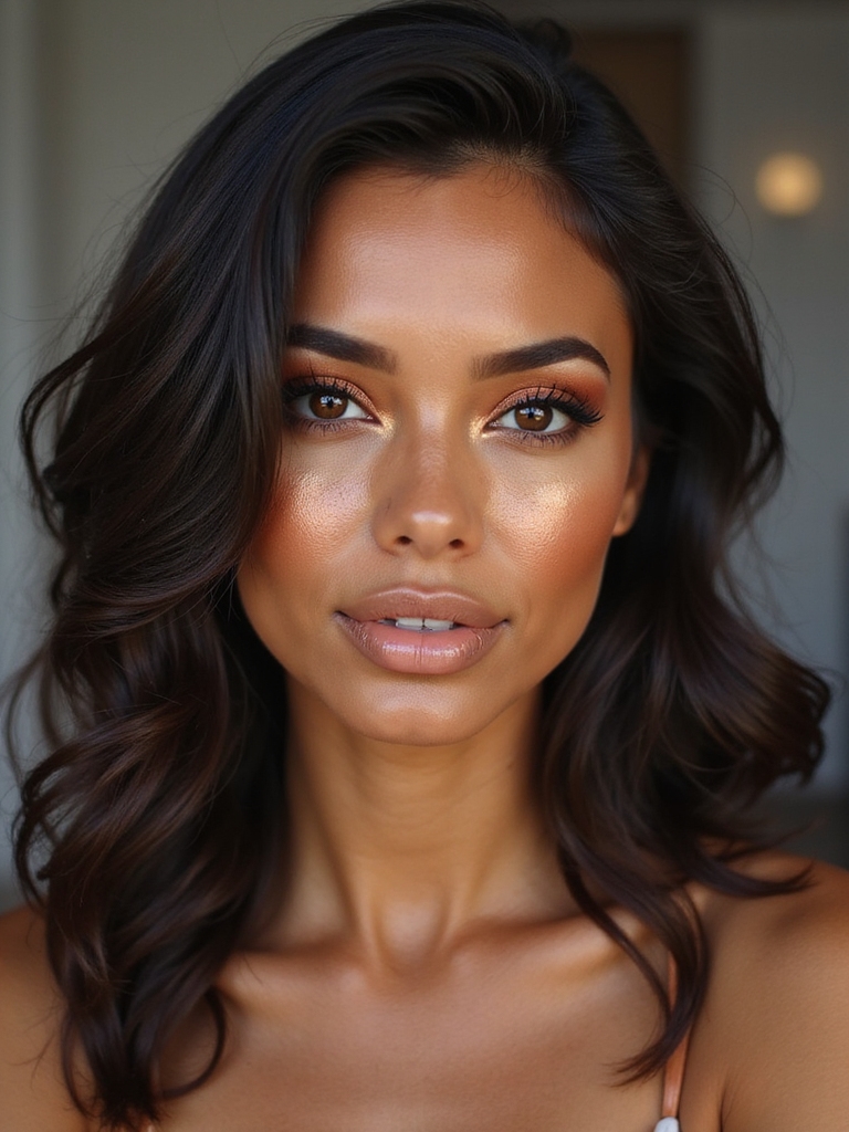 sun kissed bronzed natural glow