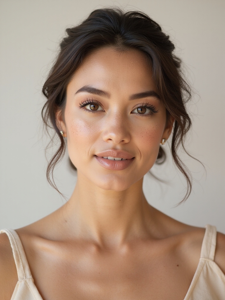 sun kissed freckles minimal mascara