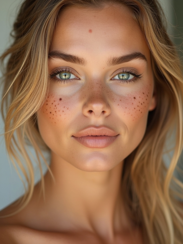 sun kissed natural faux freckles