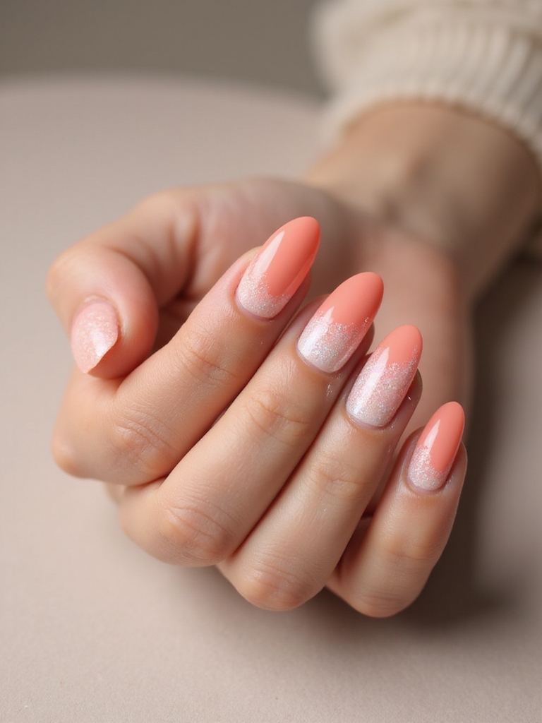 sunlit coral sunset shimmer