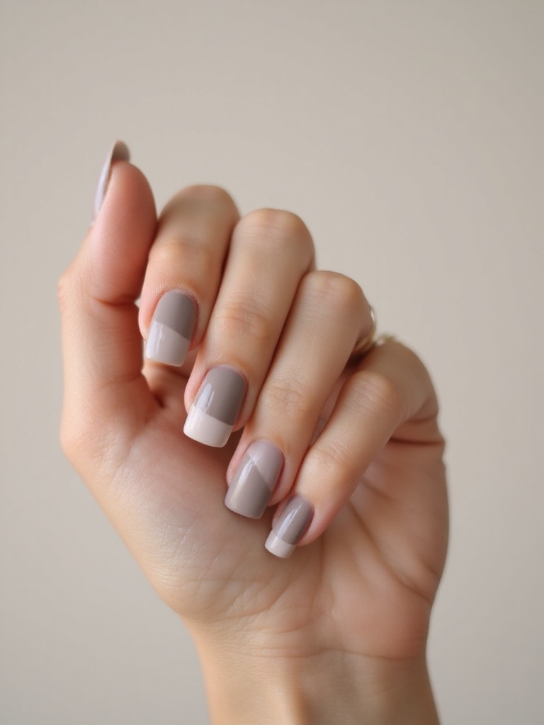 taupe matte and gloss squares