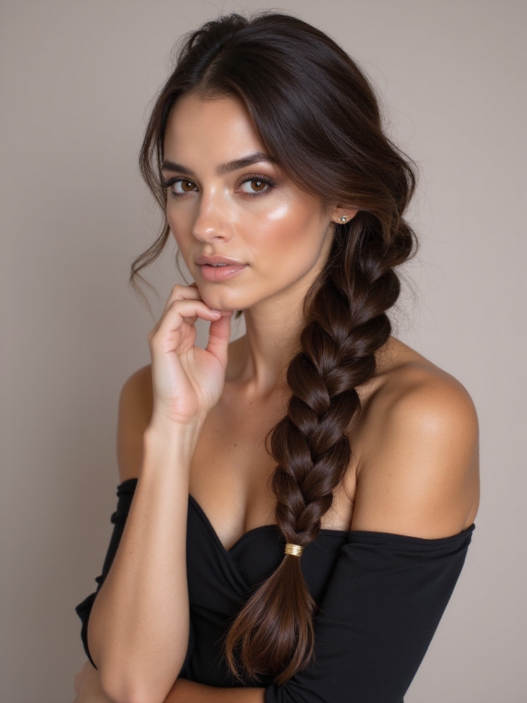 textured fishtail braid technique