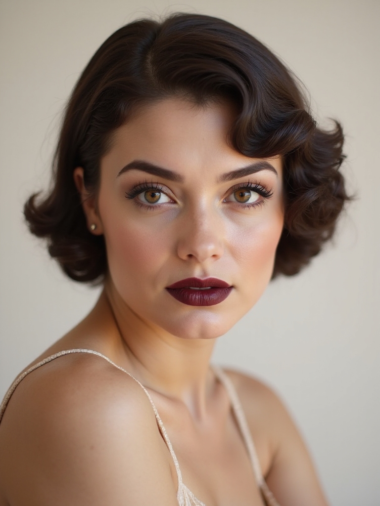 thin dramatic high arched brows