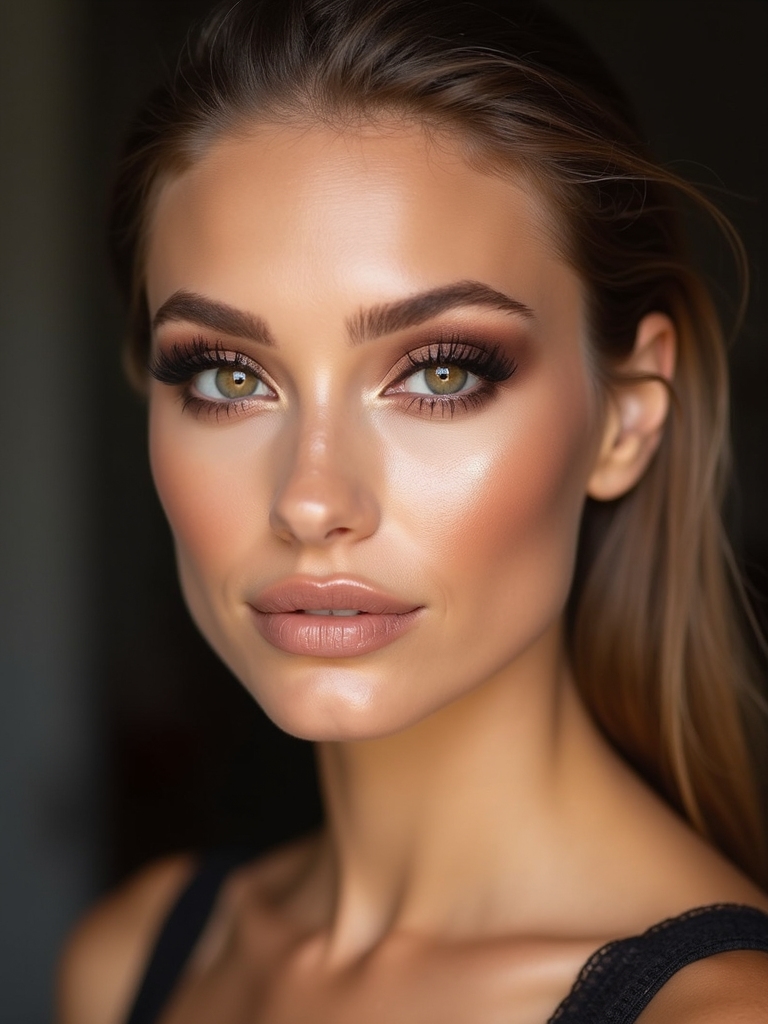 three step soft brown smokey