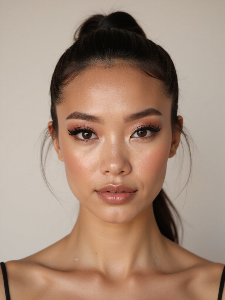 tightlined lashes with clumped separation