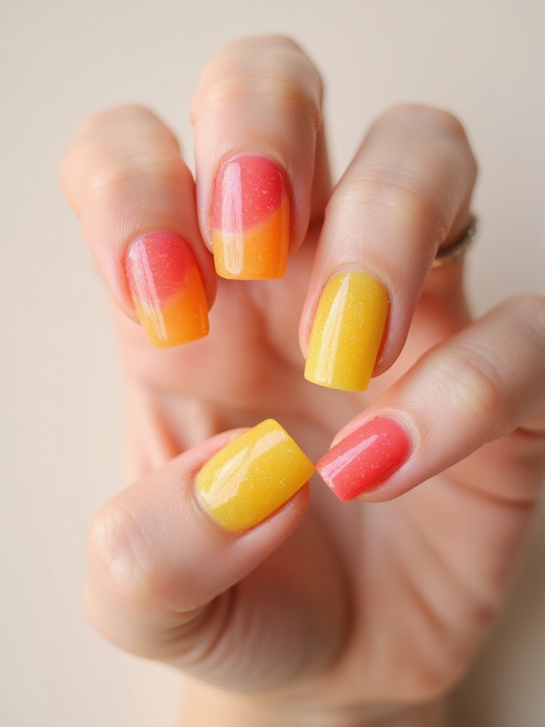 translucent layered glossy candy gradients