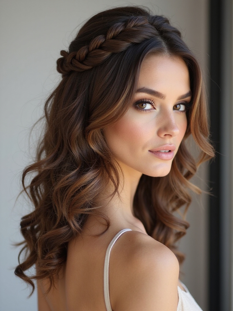 twisted half updo instructions shared