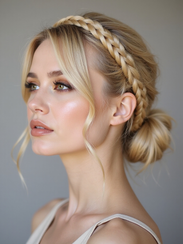 twisted halo bun tutorial