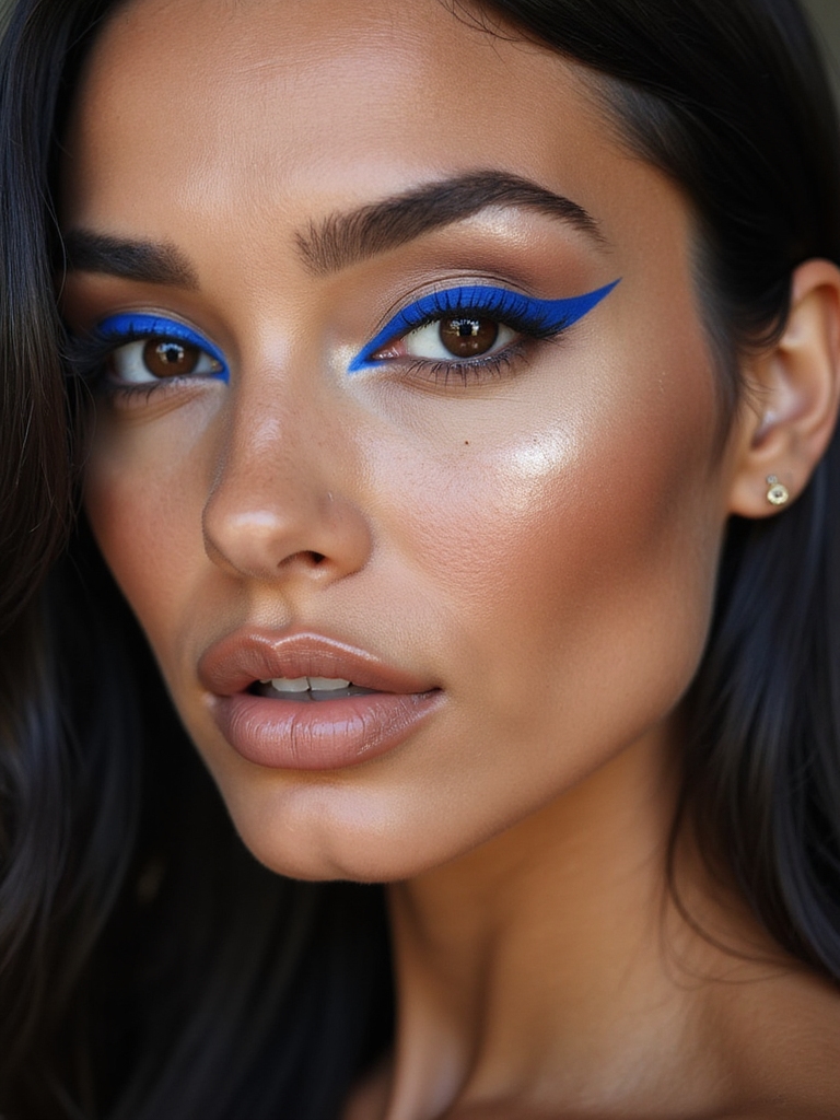 unexpected jewel toned liner flick